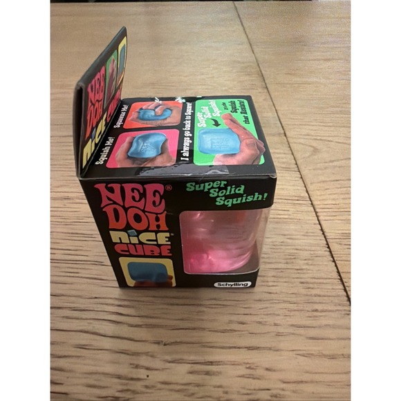 Nee Doh Nice Cube - Super Solid Squish! (Pink) - Brand New/Factory Sealed! - Picture 5 of 5
